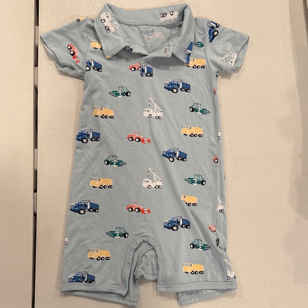 Kyte Baby construction polo shortall